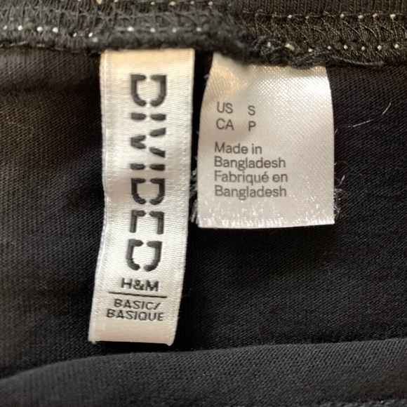 H&M Divided Oversize Black Unisex T-shirt - SM - Picture 5 of 6